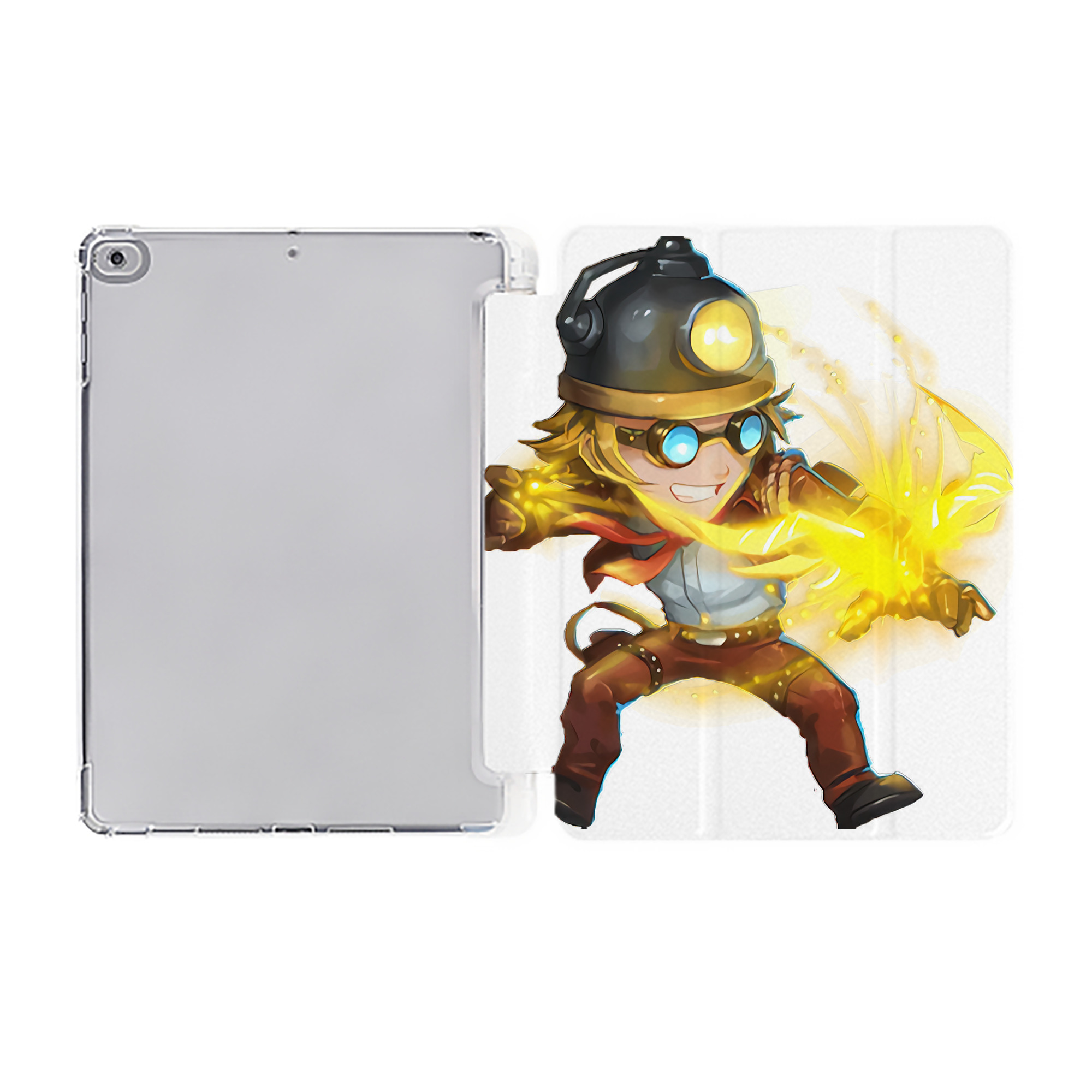 （画像用） リーグ・オブ・レジェンド League of Legends LOL IPad ケース ペン収納付き 三つ折りスタンド PUレザー×シリコン 対応機種9.5/10.5/10.9インチ